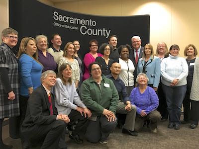 Classified Employees of the Year group posing for photo