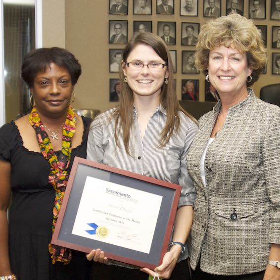 Carmen Walker, Sarah Dudek, and Jacquelyn Levy