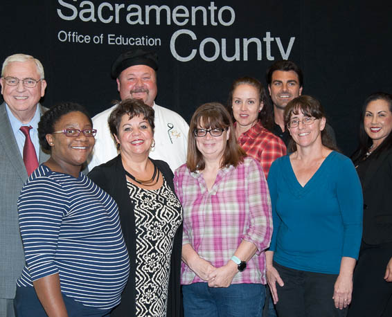 SCOE Teacher of the Year nominees posing with David Gordon