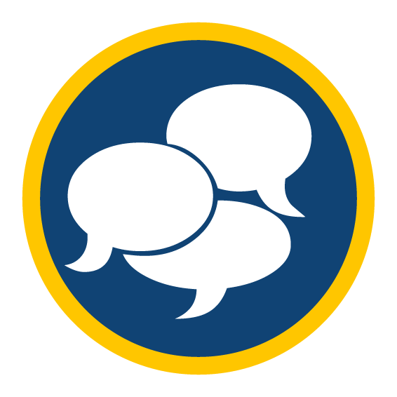 Communications thought bubble icon