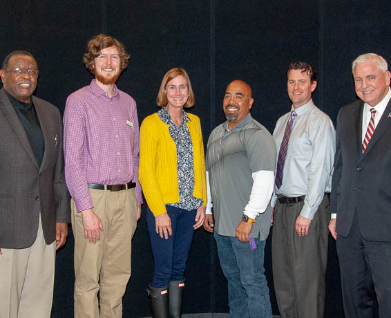 Nominees posing with County Superintendent