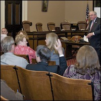 David W. Gordon addresses audience